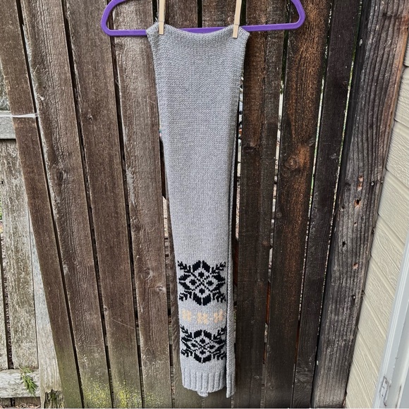 Eddie Bauer Lambswool Gray Scarf O/S - Picture 6 of 12